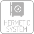 Hermetički sustav omogućuje korištenje vanjskog zraka za izgaranje. Idealno za pasivne kuće s niskim emisijama